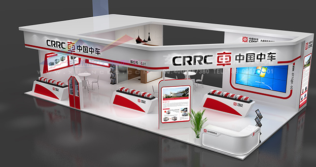 大连中车展台效果图2